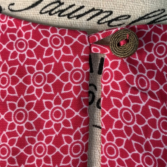 Buttons USA Geometric Beaded Neck Floral Short Tunic Sun Dress Size:M - Picture 6 of 11